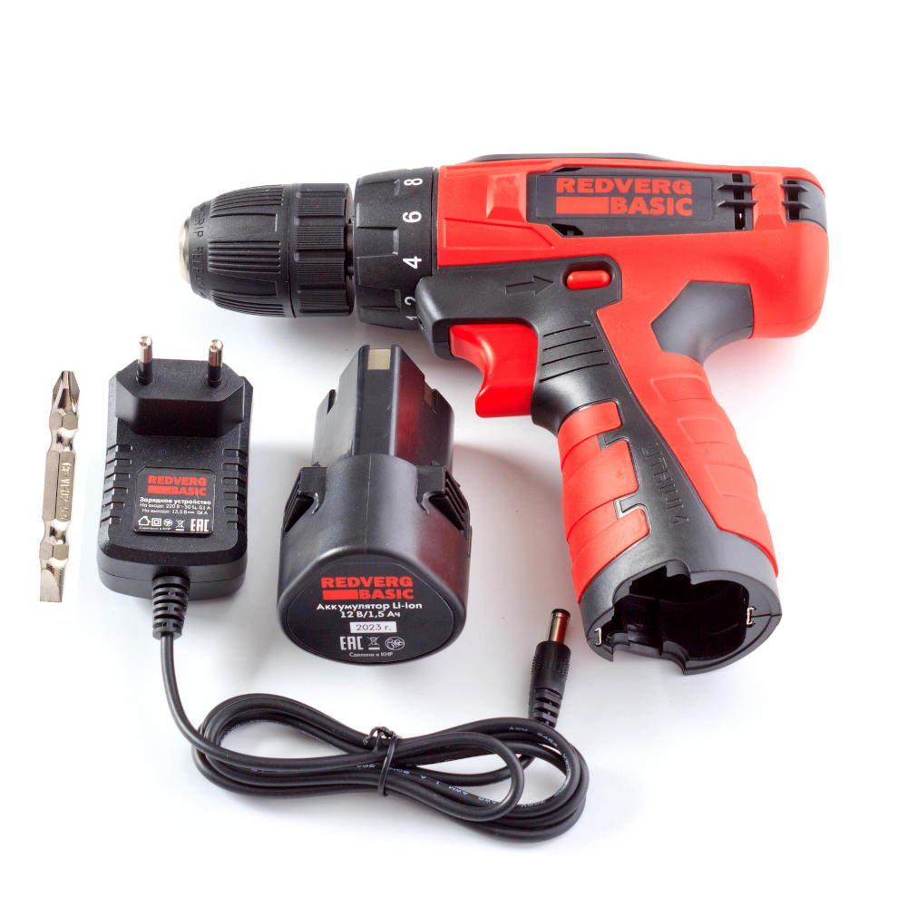 Шуруповерт аккумуляторный REDVERG Basic SD12LE/1-2 - 1
