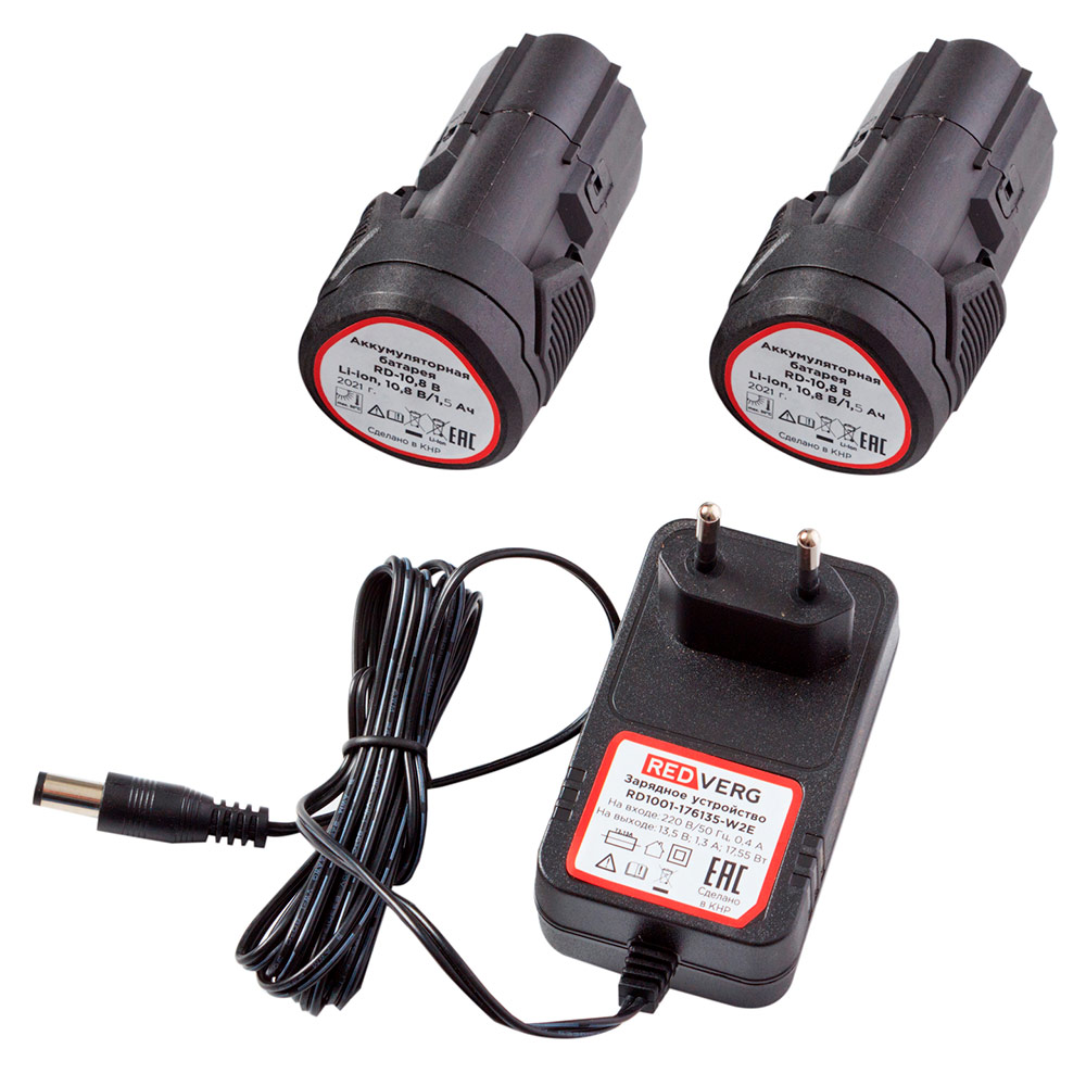 Шуруповерт аккумуляторный REDVERG RD-SD10L/2Y - 2