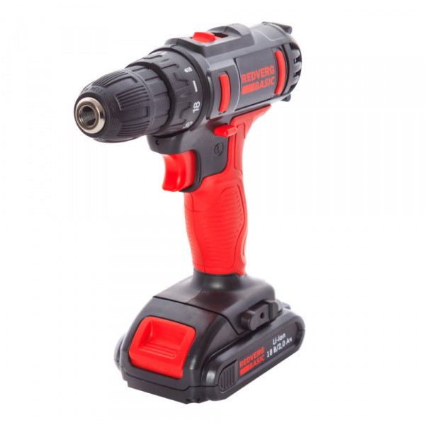 Шуруповерт аккумуляторный REDVERG Basic SD18LE/2-2