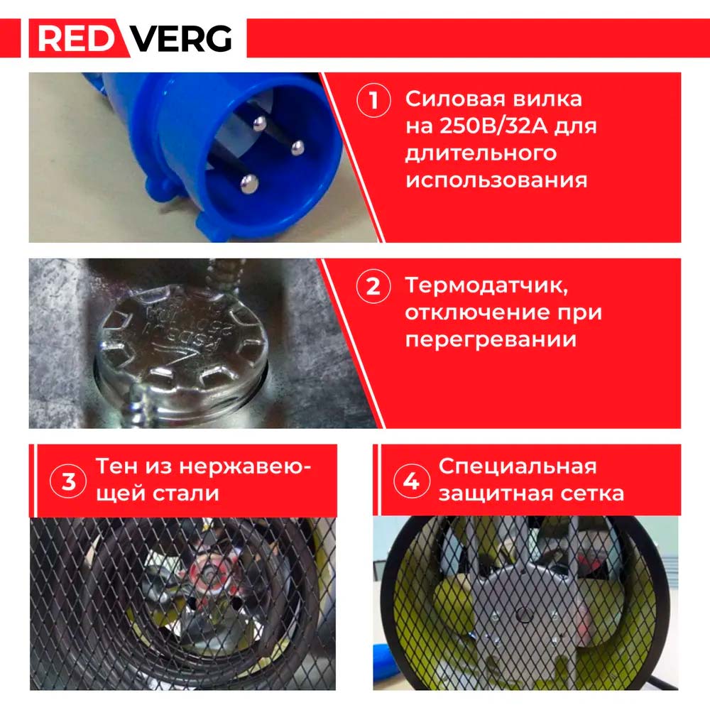Воздухонагреватель электрический REDVERG RD-EHR5A - 1